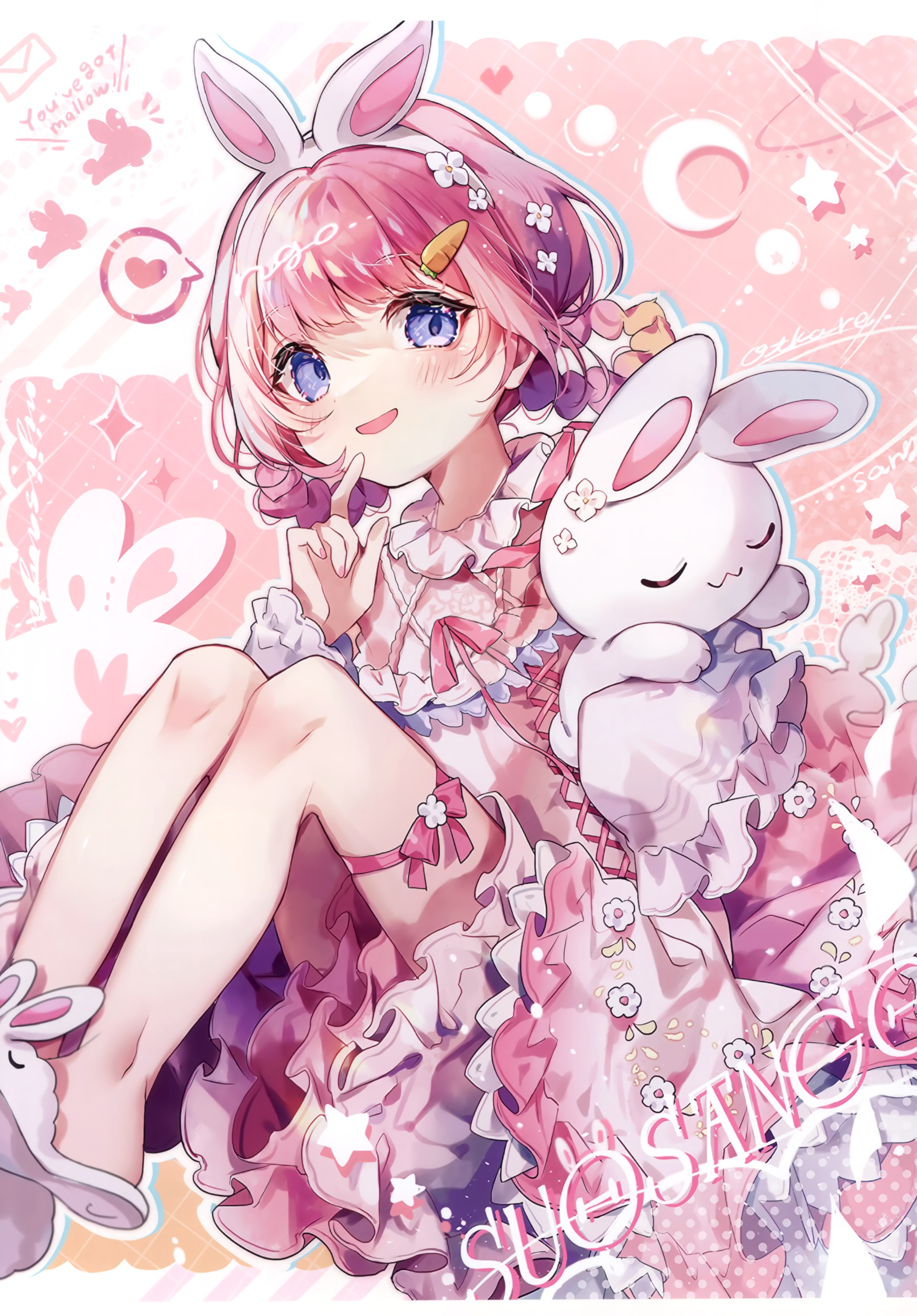 Chat Perche Kokouta Nanatsu Nijisanji Suou Sango Animal Ears Bunny Ears chat-perche-kokouta-nanatsu-nijisanji-suou-sango-animal-ears-bunny-ears